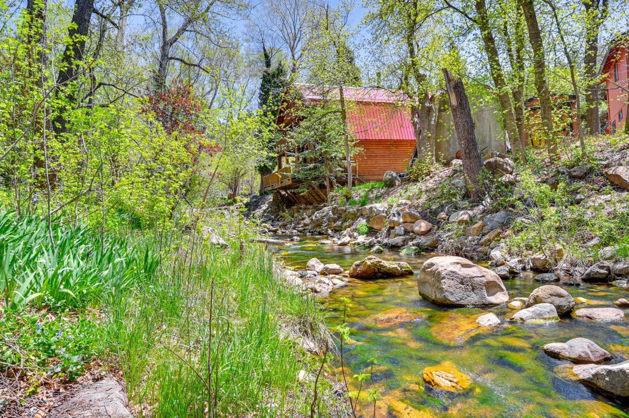 Creekside Payson Cabin Retreat With Private Deck Buitenkant foto